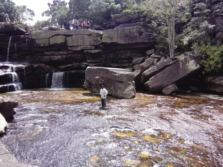 Popokvil Waterfall two-tiered fall