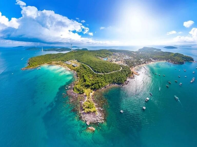 Phu Quoc Island Vietnam tropical beach and clear waters